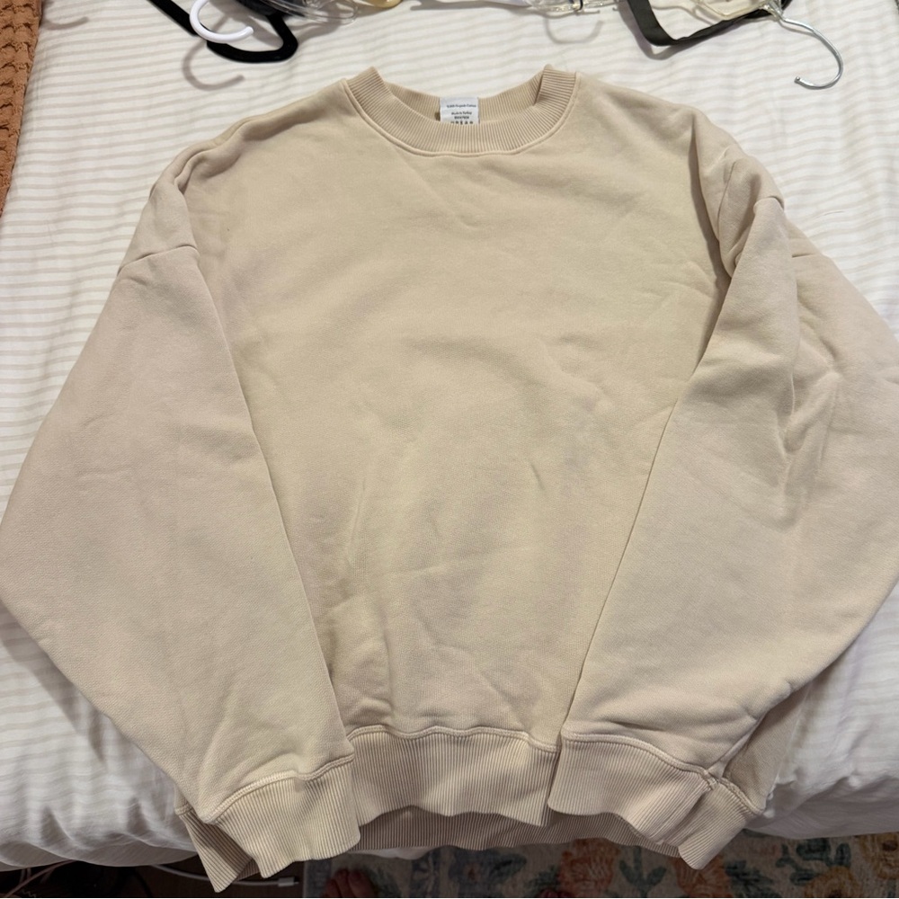 Outdoor Voices Beige Crewneck